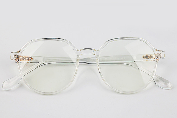 블루라이트 차단 안경 다각형 뿔테 투명안경테 1891