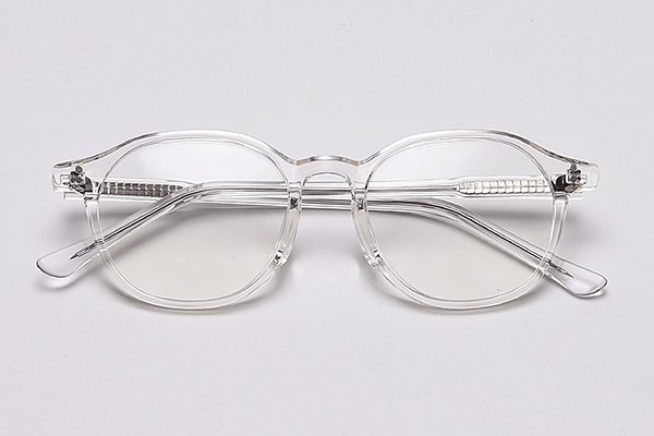 얼굴편한 오버사이즈 다각형 뿔테 투명안경테 블루라이트 차단 안경 1952